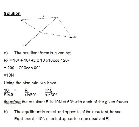 Resultant and equilibrant forces – Dutable.
